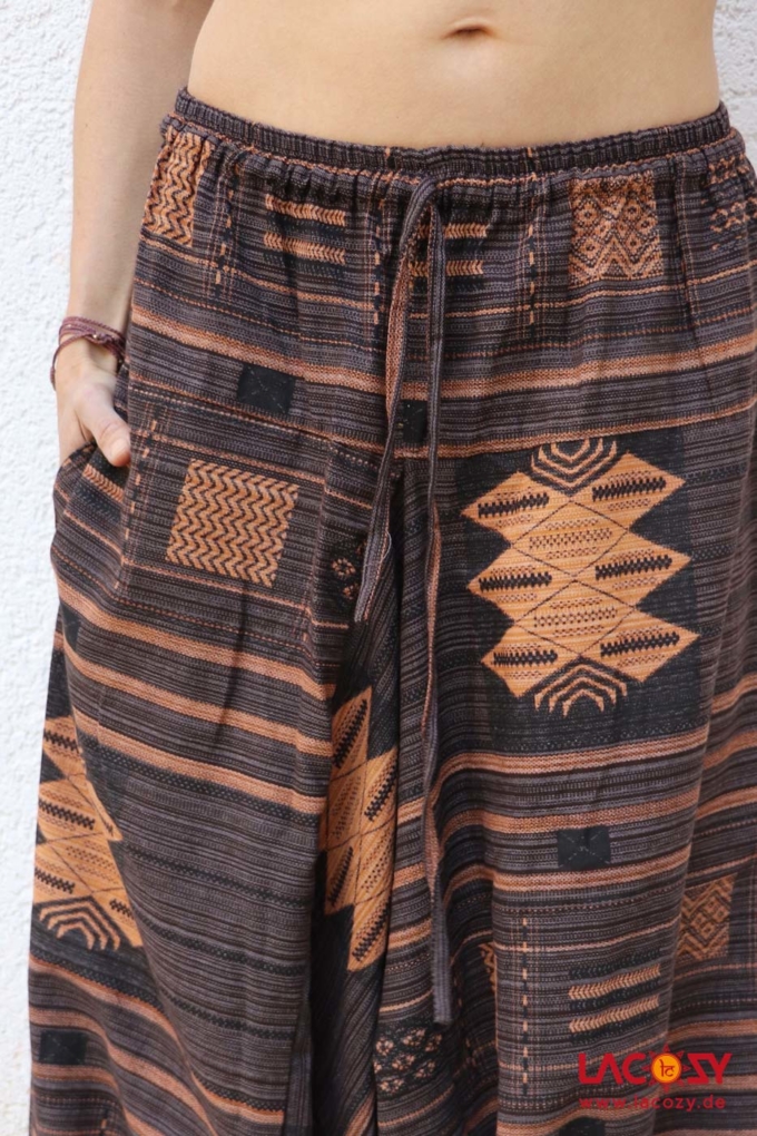 Unisex Haremshose AZTECI | Braun – Bild 6