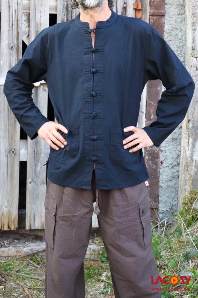 Männer Hemd Kurtha TOKYO Herren Schwarz