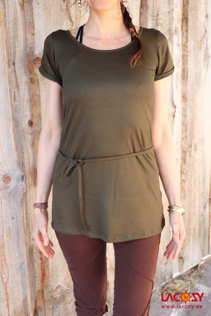 Weiches T-Shirt LEYLA Olive