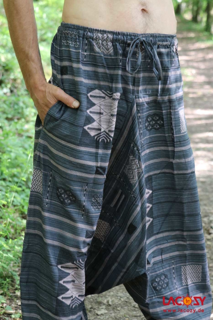 Unisex Haremshose AZTECI Grau – Bild 2
