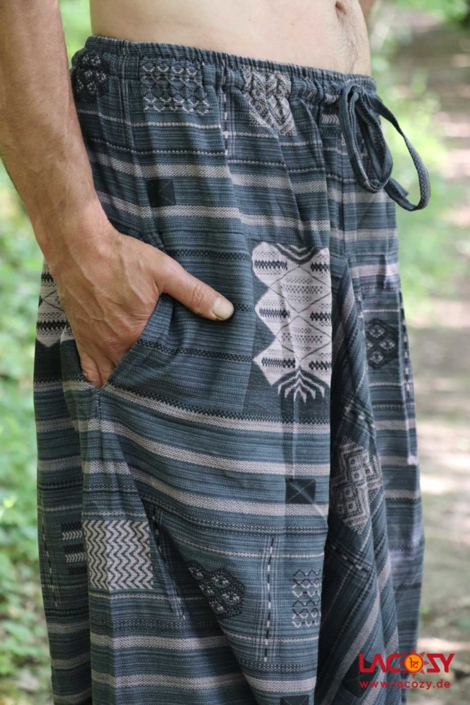 Unisex Haremshose AZTECI Grau – Bild 6