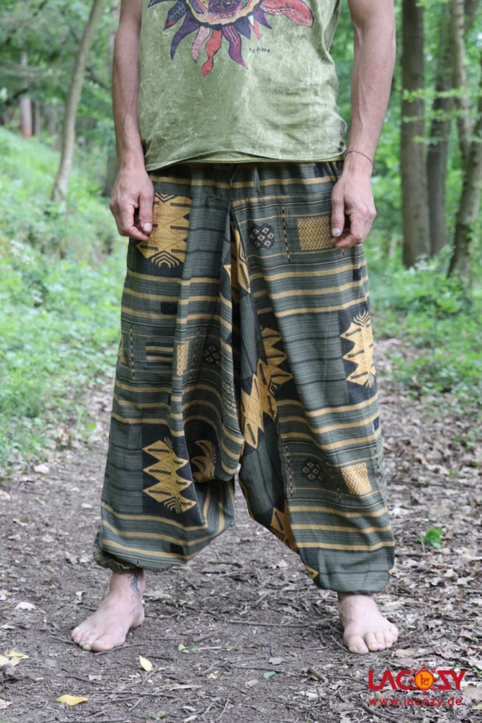 Unisex Haremshose AZTECI | KHAKI – Bild 2