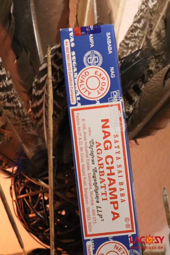 Original Nag Champa Räucherstäbchen von Satya Sai Baba  -blau- – Bild 2