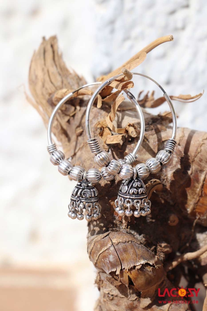 Indische Creolen PUJA  Silber