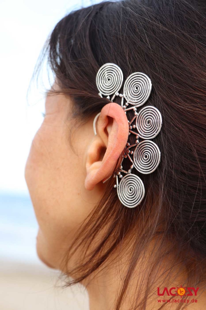 Elfen Ohrring SPIRALE | Silber – Bild 3