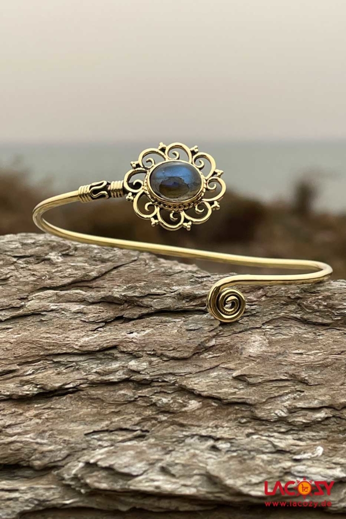 Labradorit  Armreif LANI | Gold