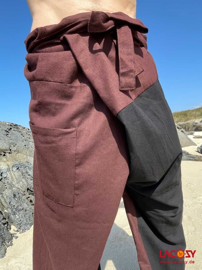 Thai Fisherman Pants SPECIAL Braun | Schwarz – Bild 4