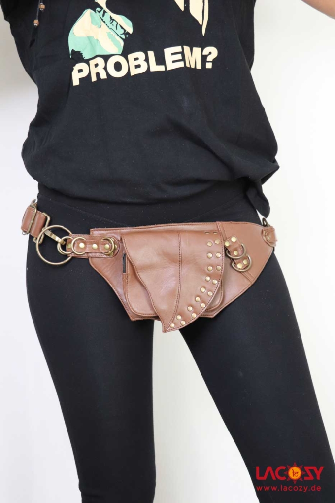 Hüfttasche aus Leder YUNA Goa Bauchtasche