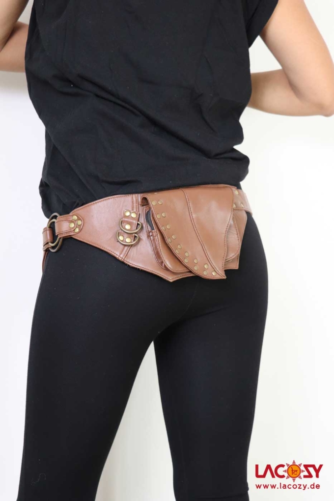 Hüfttasche aus Leder YUNA Goa Bauchtasche – Bild 2