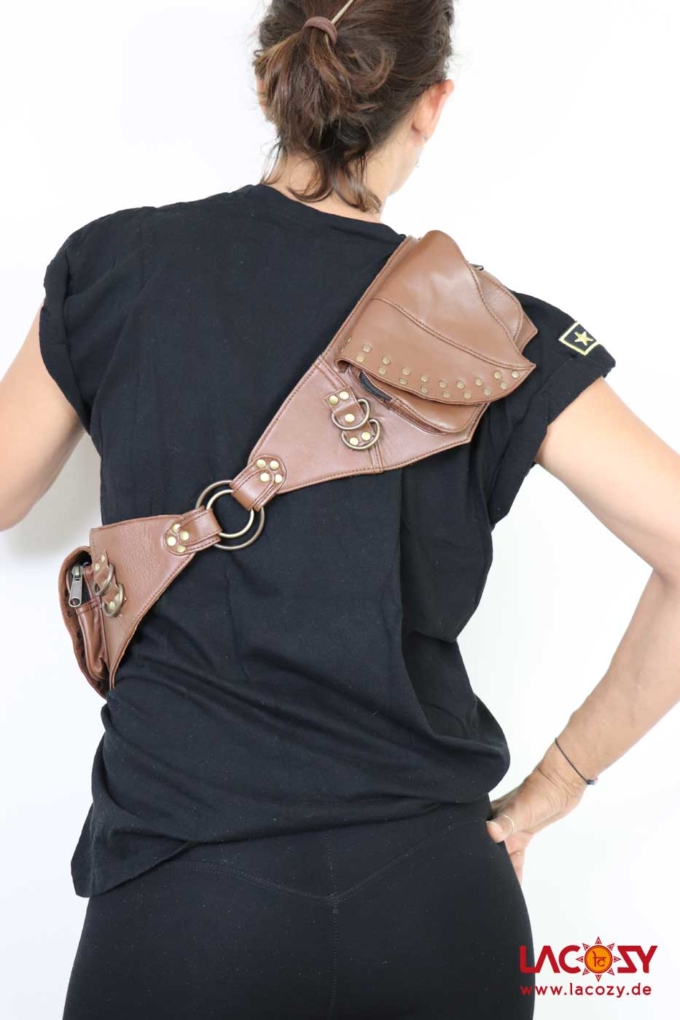 Hüfttasche aus Leder YUNA Goa Bauchtasche – Bild 5