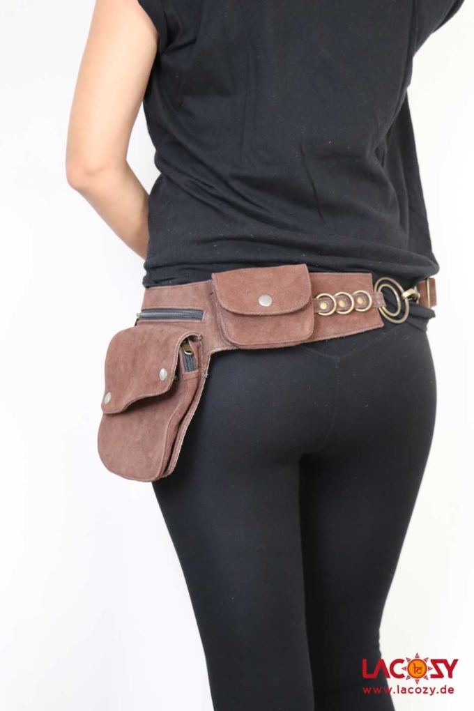 Wildleder Bauchtasche SAYUN Hüfttasche – Bild 2