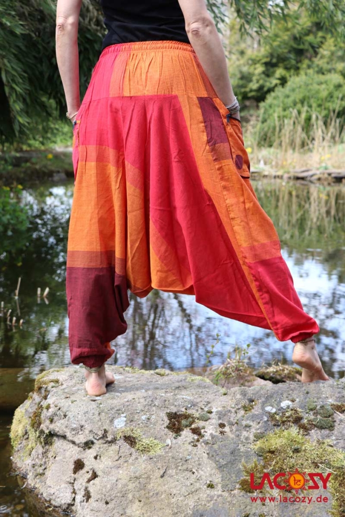 Haremshose RAM Rot | Orange – Bild 3