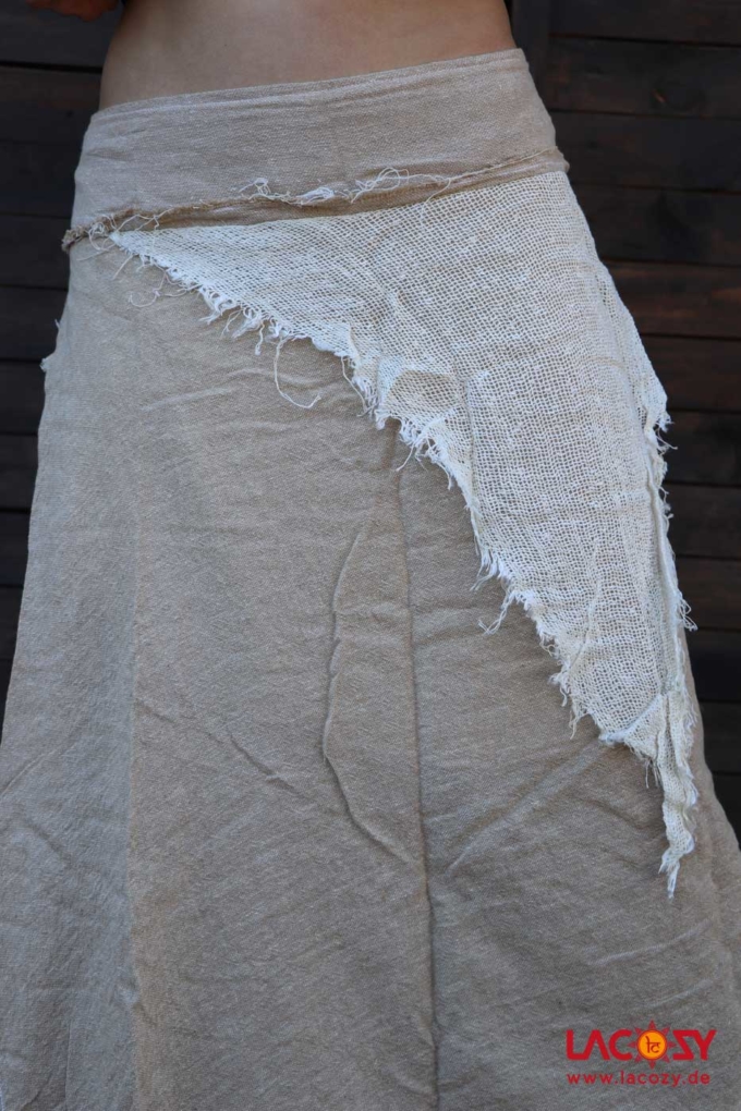 Langer Rock SHANTILA Beige | Creme – Bild 5