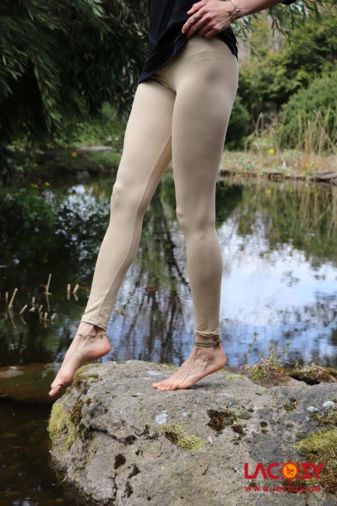 Viskose Leggins CREME – Bild 3