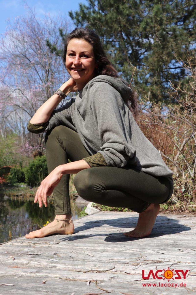 Viskose Leggins KHAKI – Bild 4