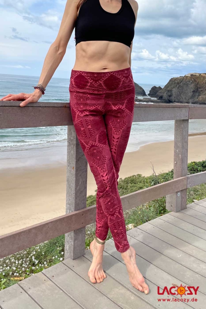 Weiche Yoga Leggins ARE | Rot