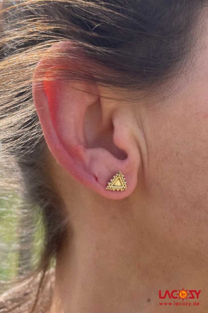 Stecker Dreiecke | Gold – Bild 3