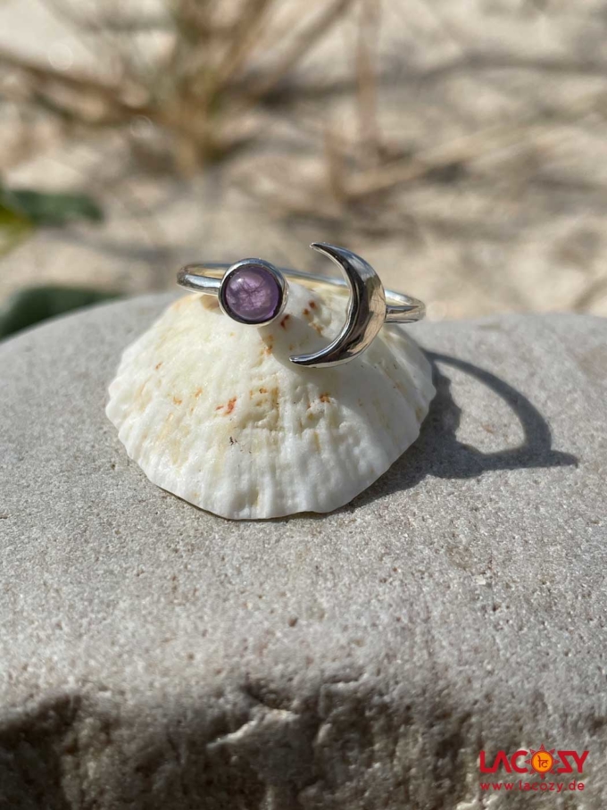Ring AMETHYST MOON | 925.- Silber | Amethyst – Bild 5