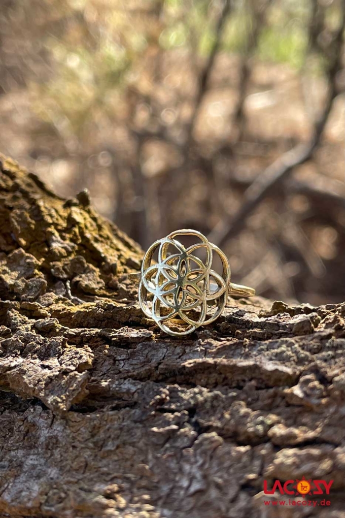 Ring SEED OF LIFE | Gold – Bild 3