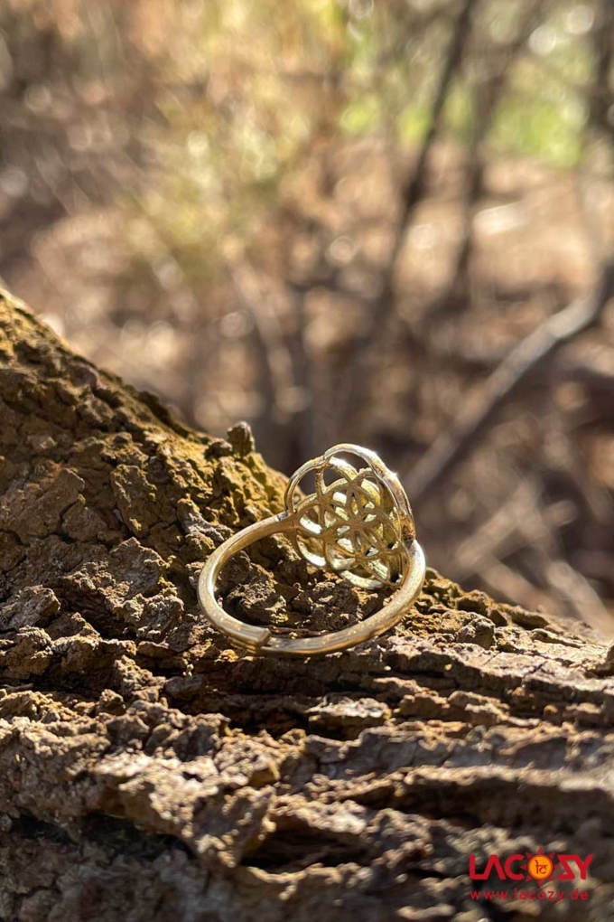 Ring SEED OF LIFE | Gold – Bild 4