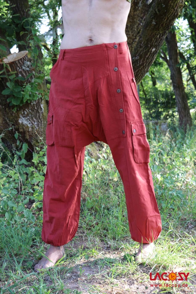 Haremshose Sarouel | Unisex | Rostrot – Bild 2