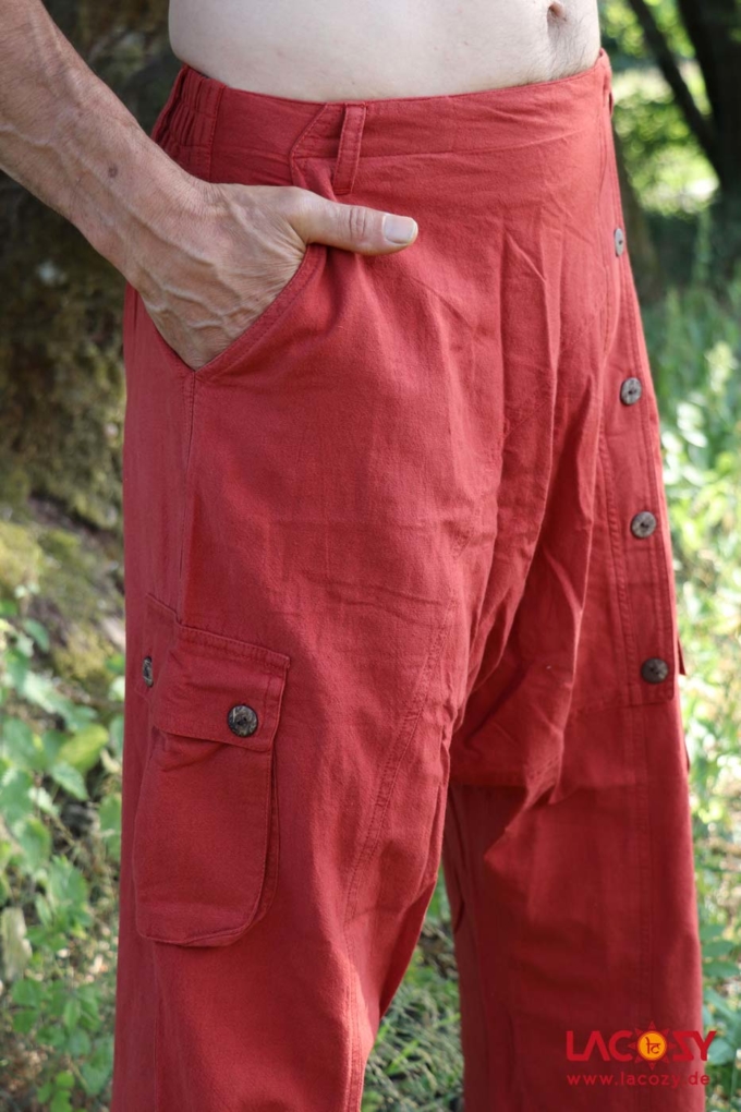 Haremshose Sarouel | Unisex | Rostrot – Bild 5