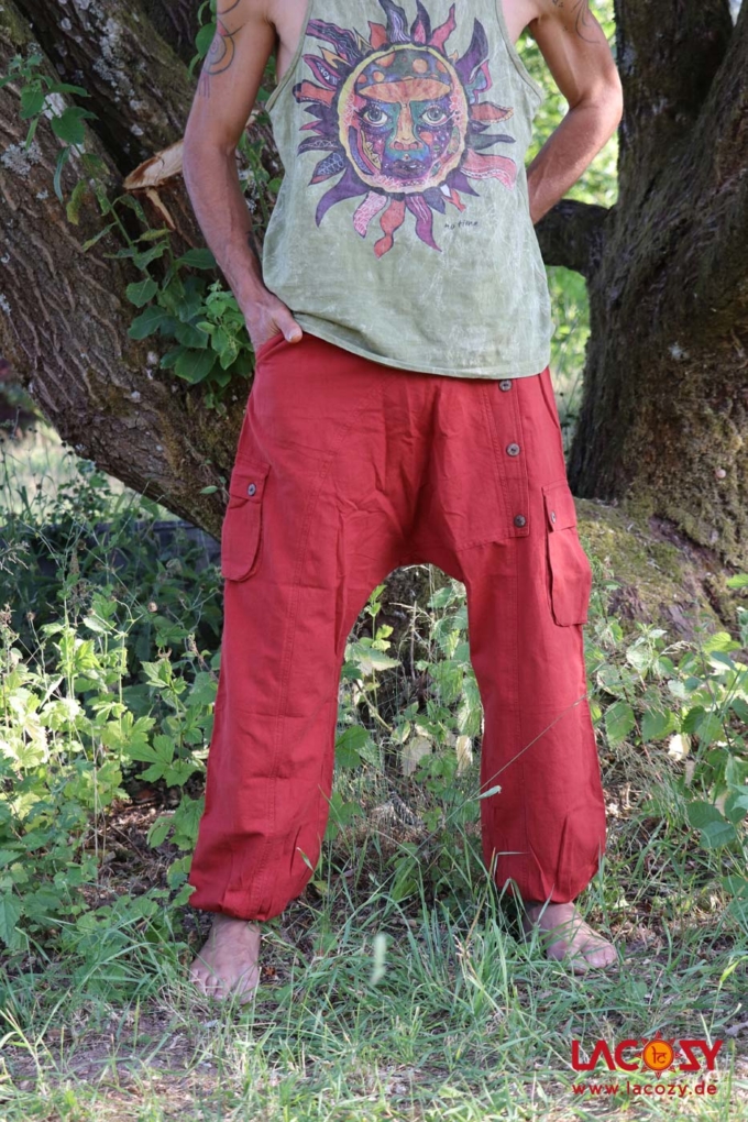 Haremshose Sarouel | Unisex | Rostrot – Bild 6