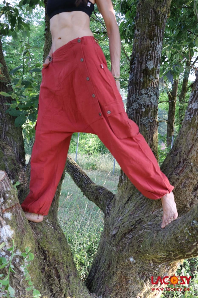 Haremshose Sarouel | Unisex | Rostrot – Bild 2