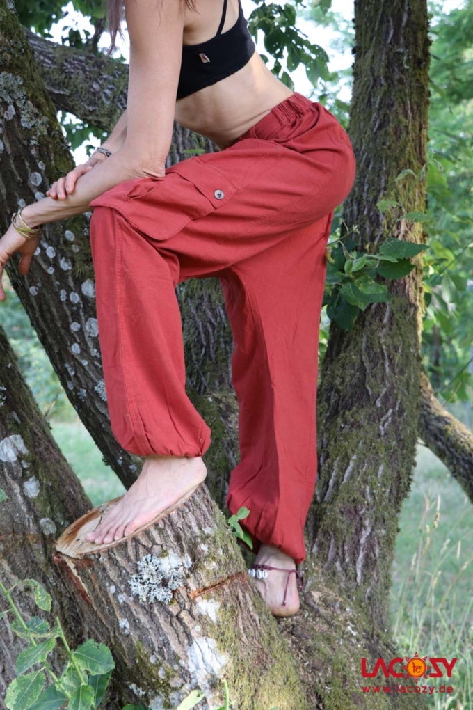 Haremshose Sarouel | Unisex | Rostrot – Bild 6
