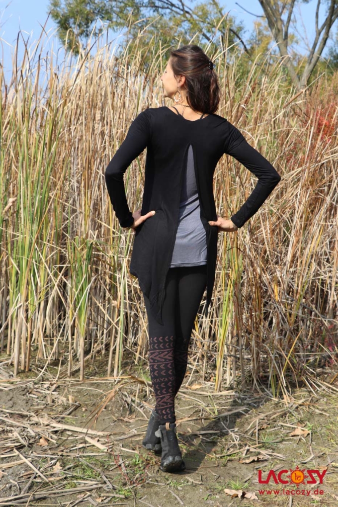Weicher Longsleeve Pulli SCHWARZ/GRAU – Bild 6