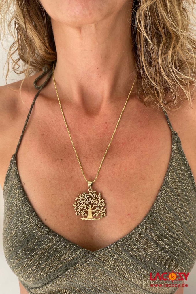 BAUM DES LEBENS Kette | Gold – Bild 3