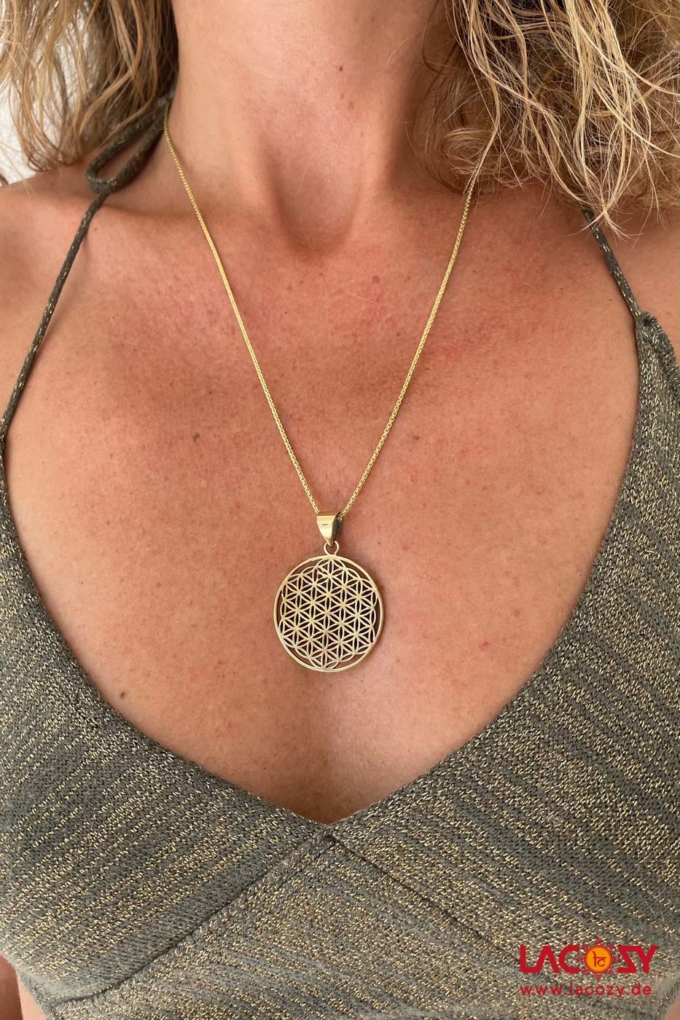 BLUME DES LEBENS Kette | Gold – Bild 2
