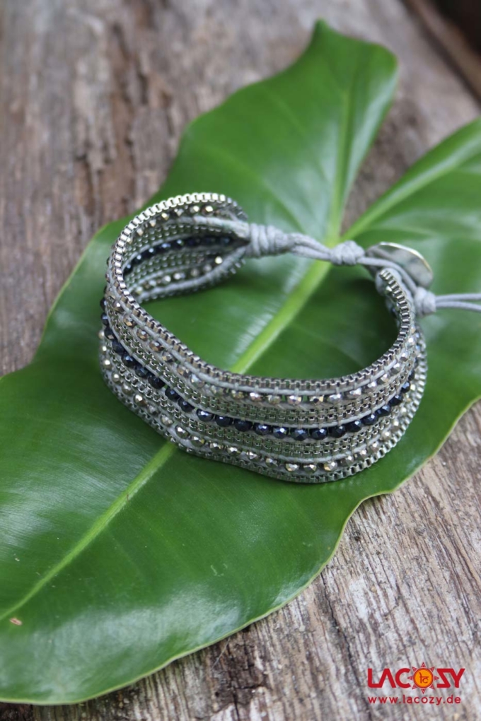 Armband COSMO | Anthrazit Silber – Bild 2