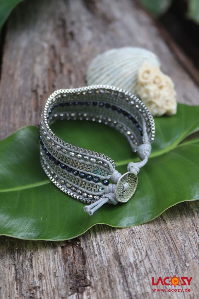 Armband COSMO | Anthrazit Silber – Bild 3