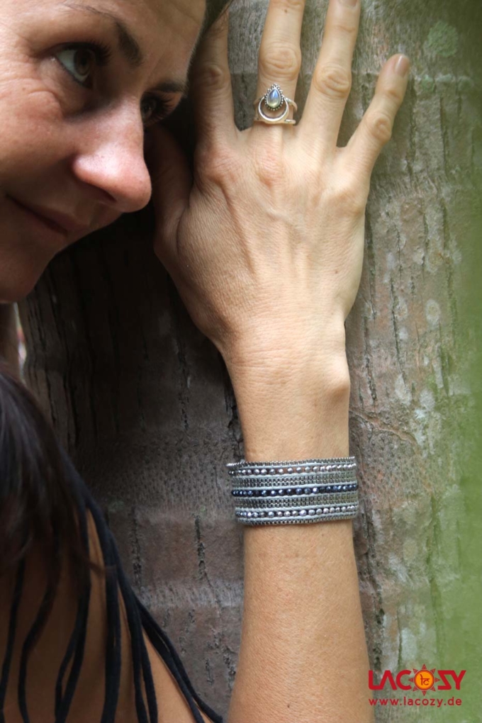 Armband COSMO | Anthrazit Silber – Bild 4