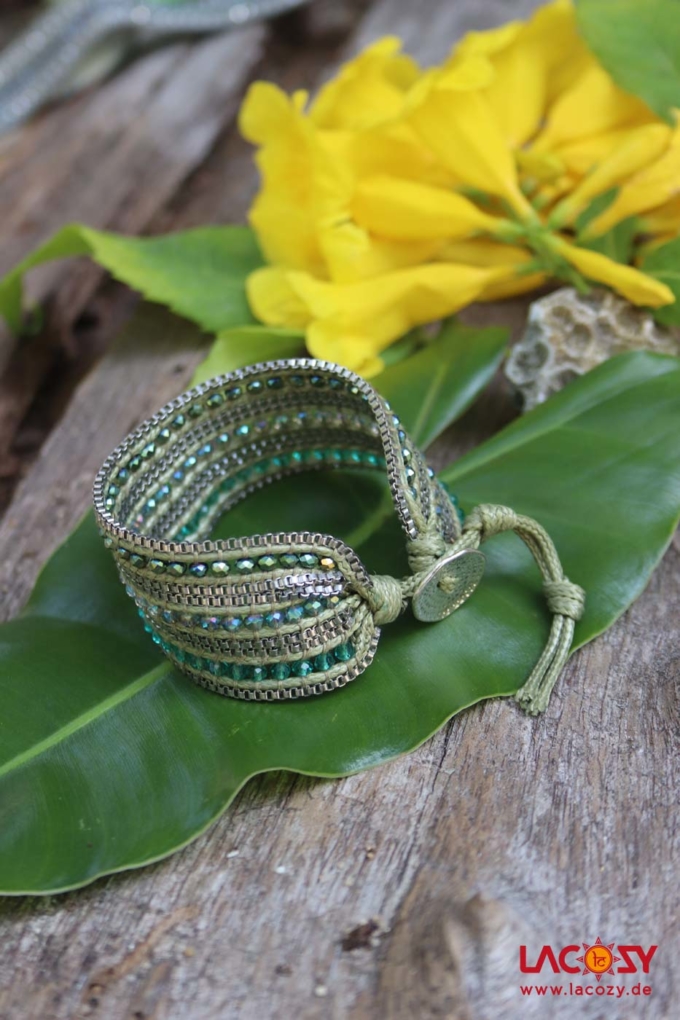 Armband COSMO  Grün Silber – Bild 3
