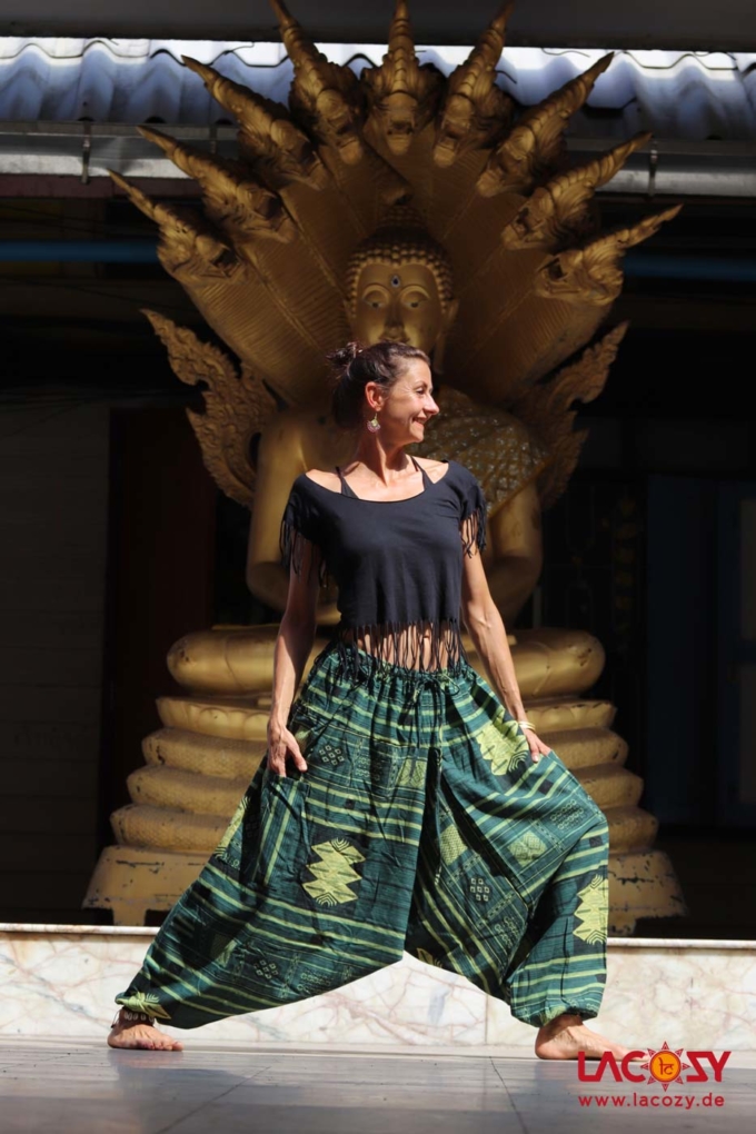 AZTECI Unisex Haremshose | GRÜNPETROL