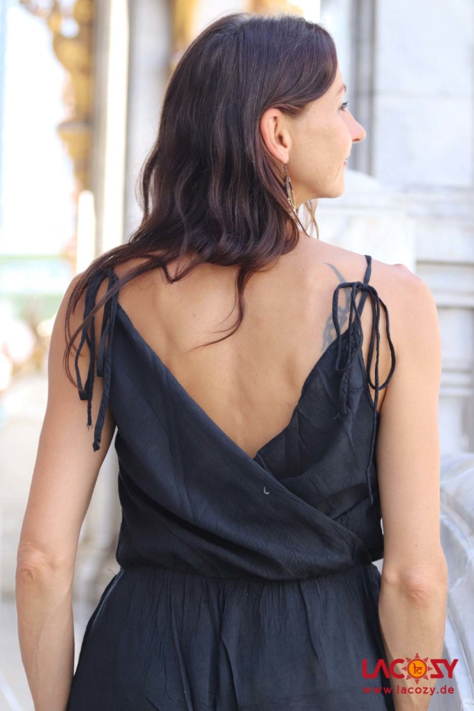 Jumpsuit ARI aus Baumwolle | SCHWARZ – Bild 6