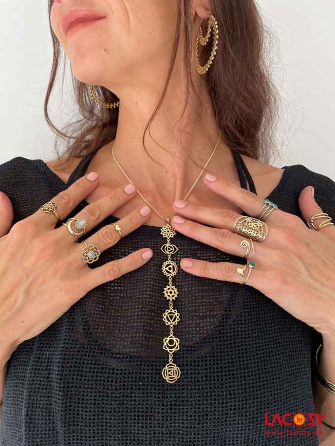 Filigrane 7 CHAKRA  Kette | Gold