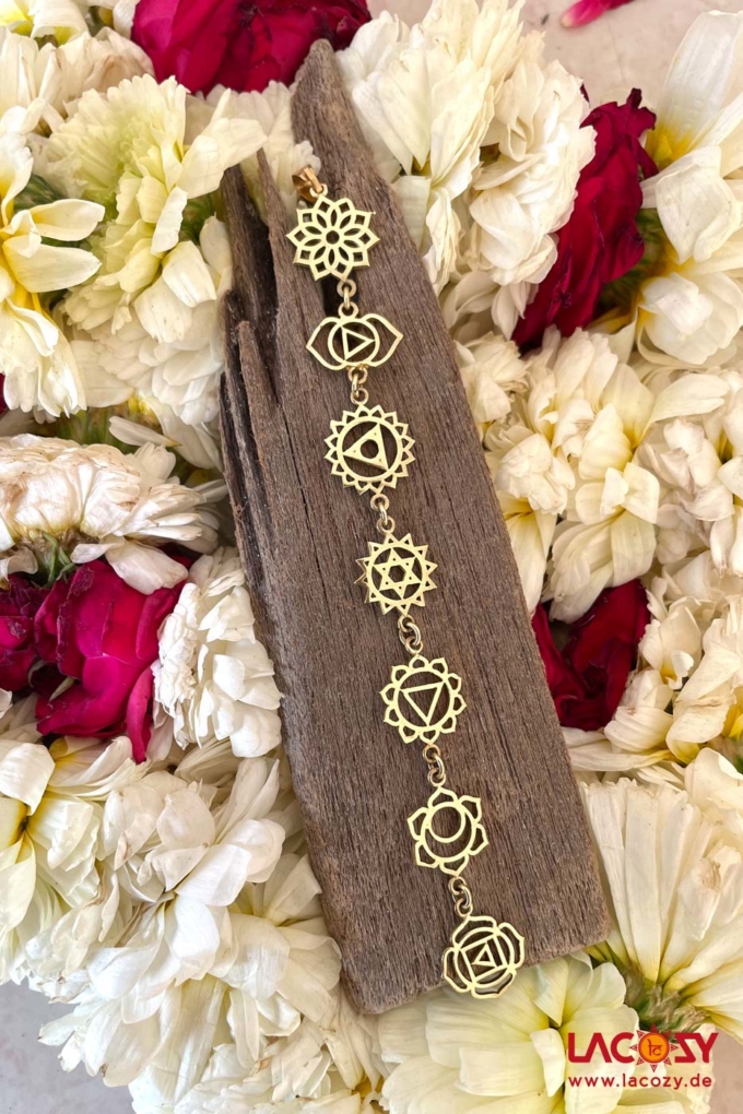 Filigrane 7 CHAKRA  Kette | Gold – Bild 2