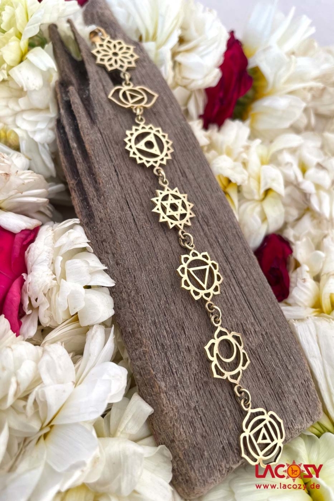 Filigrane 7 CHAKRA  Kette | Gold – Bild 5