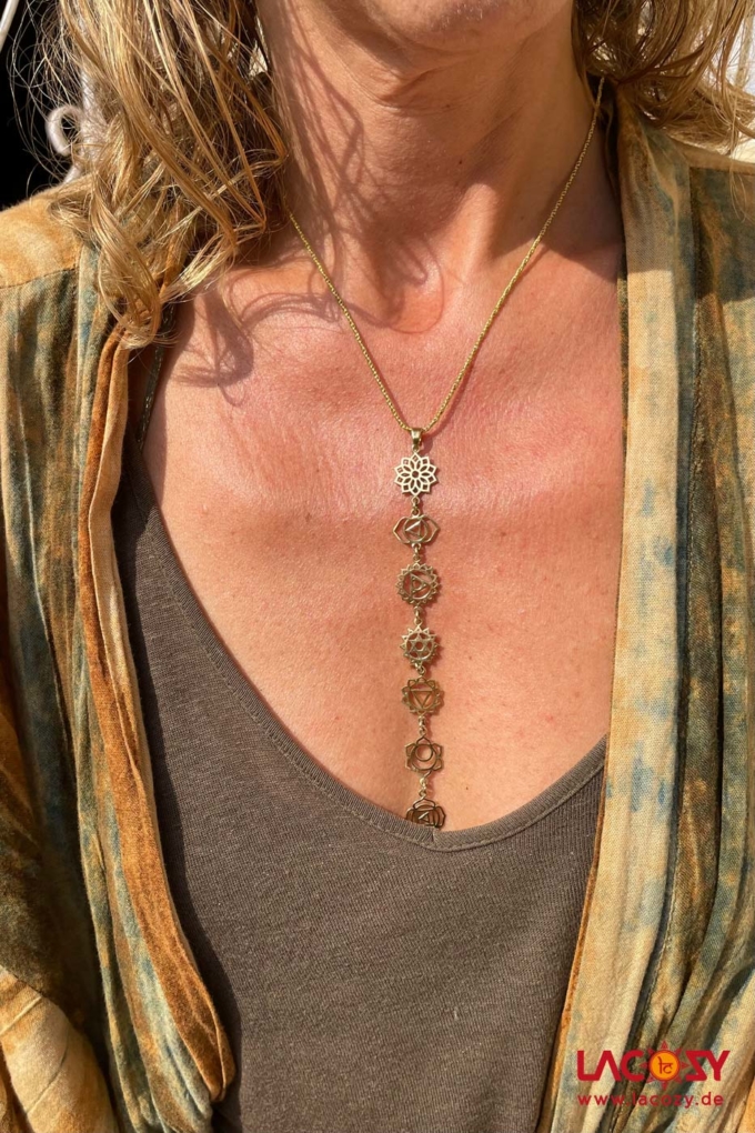 Filigrane 7 CHAKRA  Kette | Gold – Bild 6
