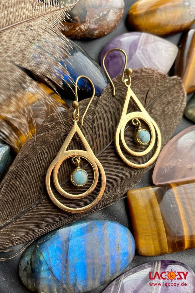INSPIRATION Ohrringe Gold | Larimar