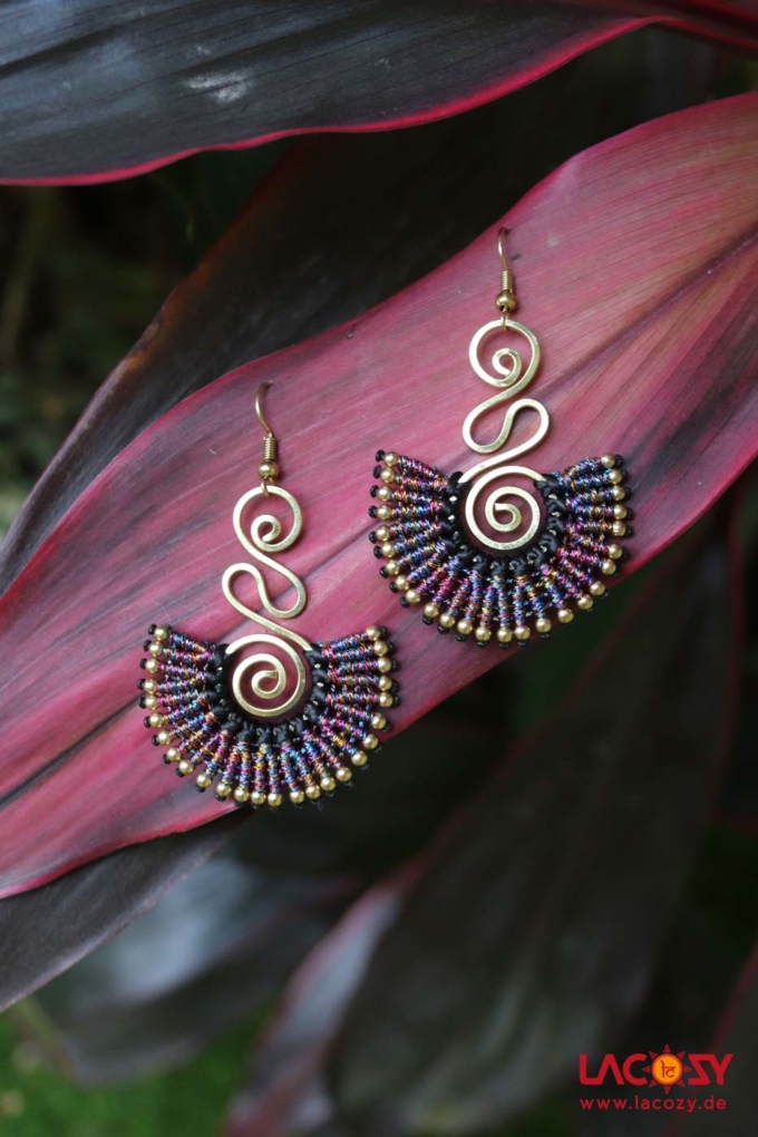 Ohrringe AMILY | Metallic Lila