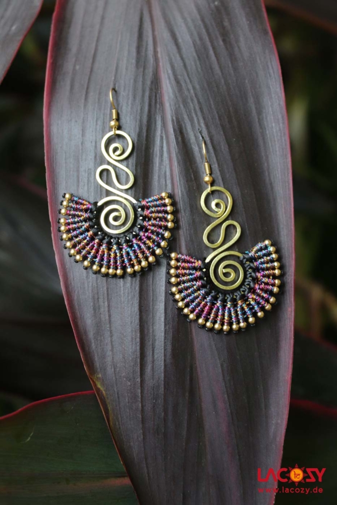 Ohrringe AMILY | Metallic Lila – Bild 2