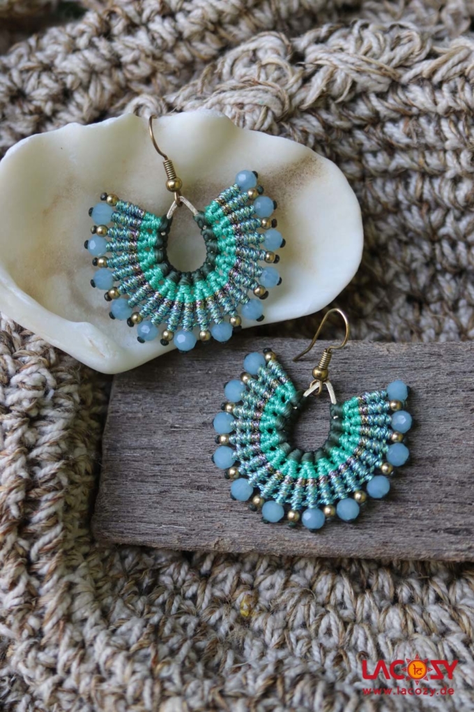 Ohrringe LAHSA  Metallic Tuerkis