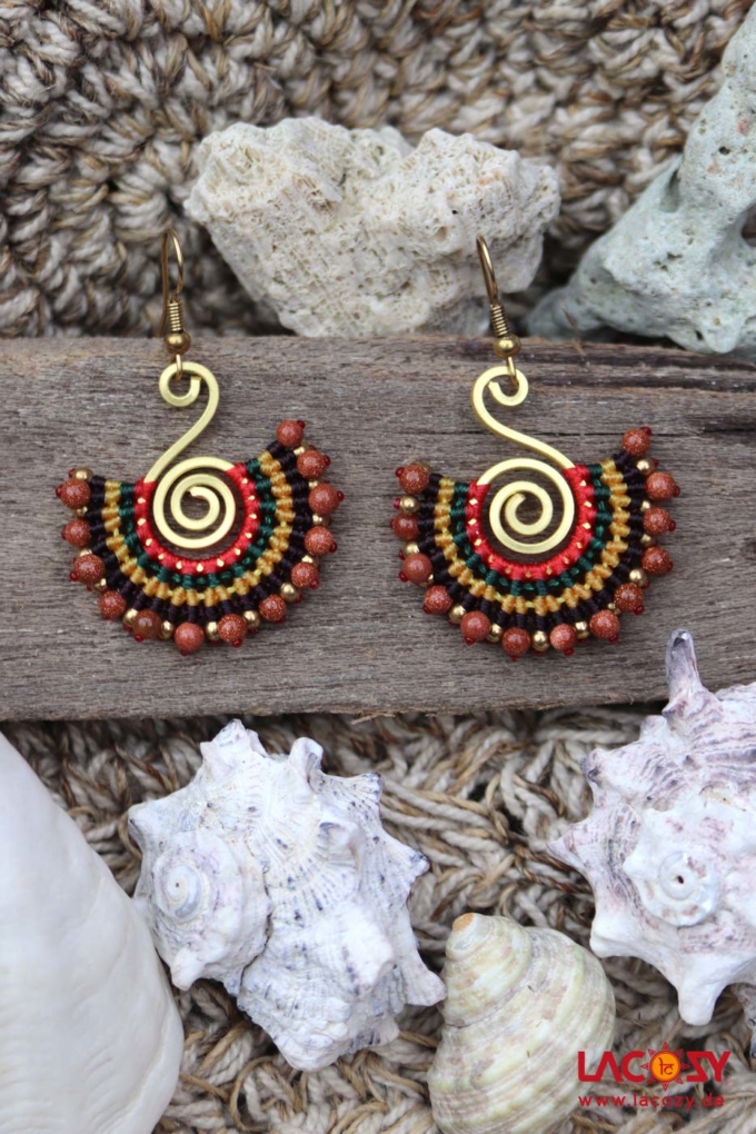 Ohrringe SWAN  Rastafari – Bild 4