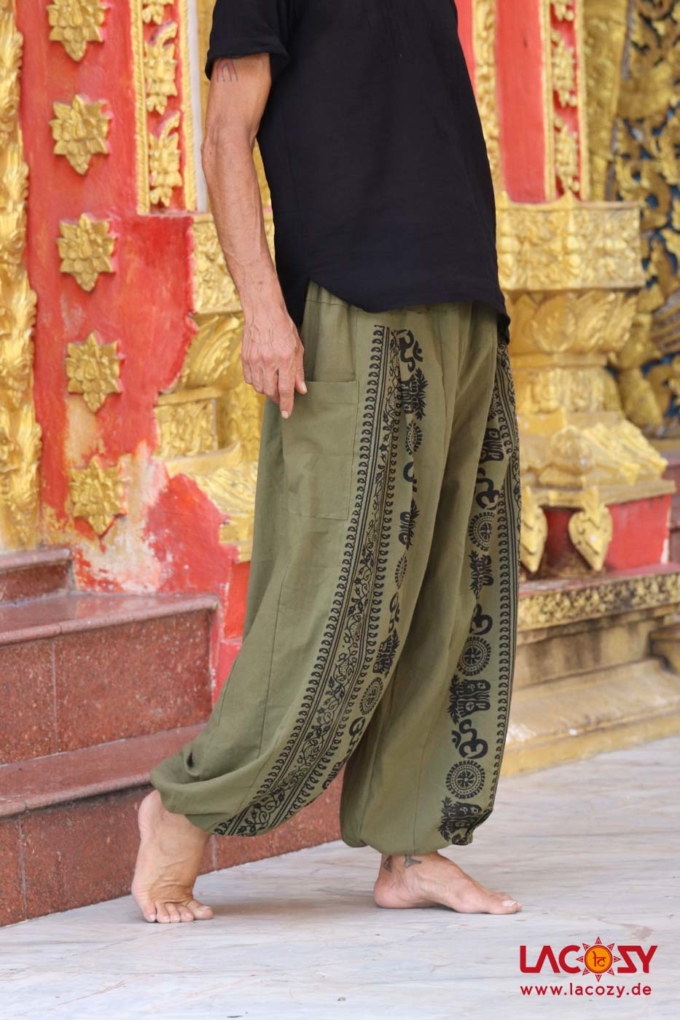 OM SHANTI Freizeithose | KHAKI – Bild 2
