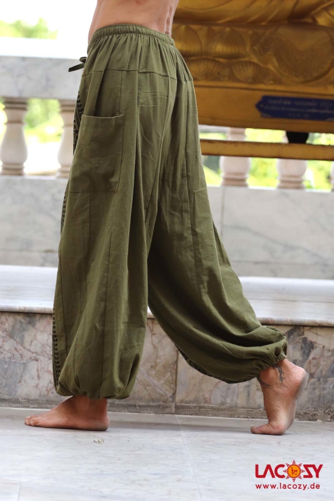 OM SHANTI Freizeithose | KHAKI – Bild 5