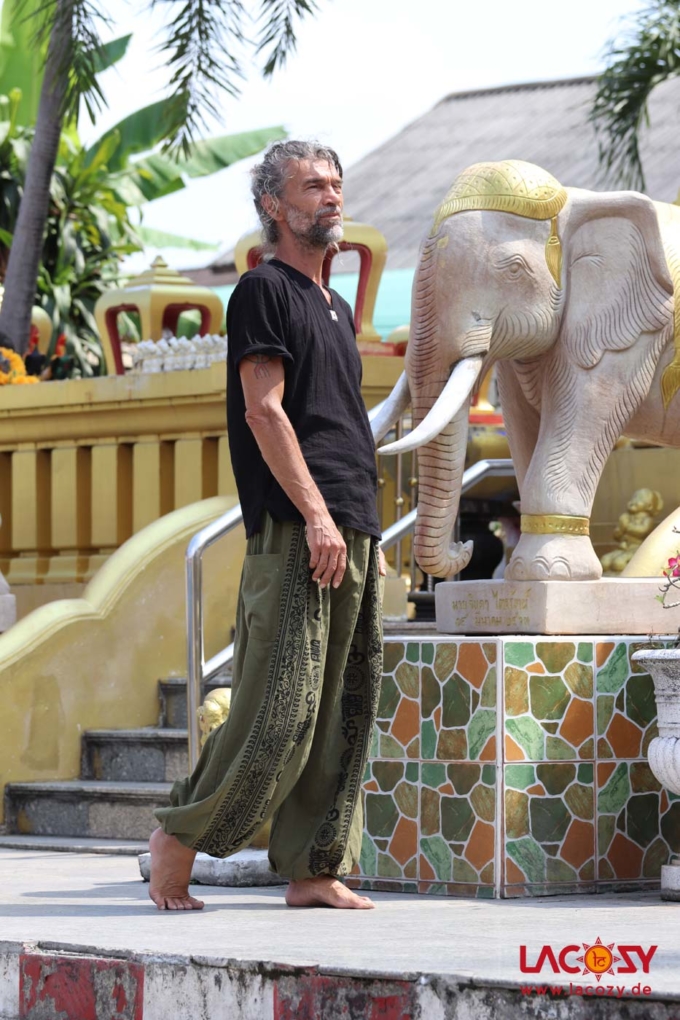 OM SHANTI Freizeithose | KHAKI – Bild 6